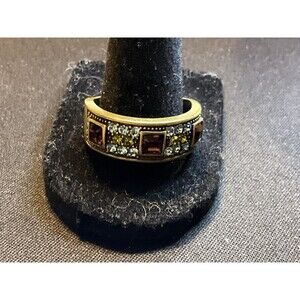 Heidi Daus Lavish Layers Crystal Accents Ring Size 12